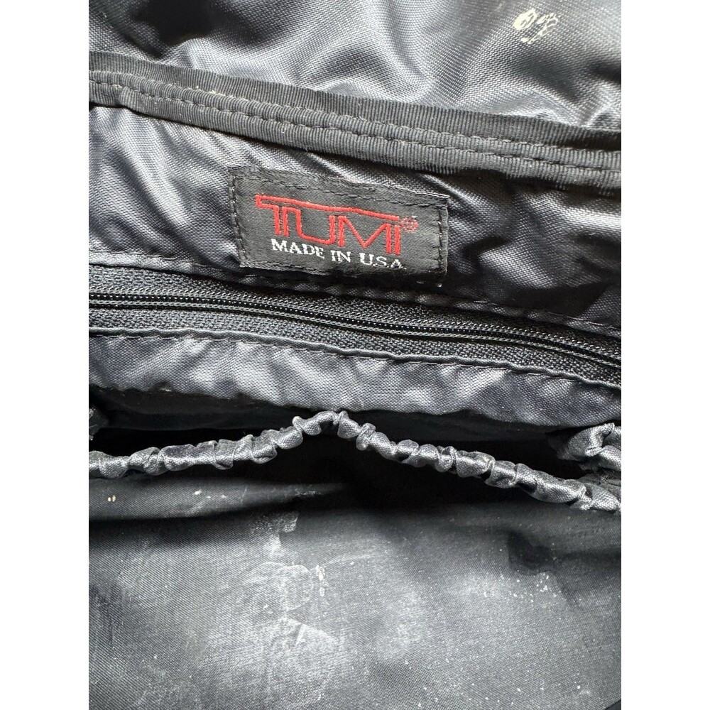 Tumi Alpha Black Ballistic Nylon 15" Weekender Travel Duffel Bag Vintage USA - Picture 4 of 11